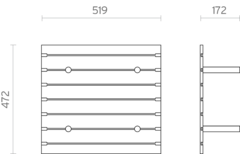 Filo tiroir haut supp assiettes V3 60 noir 