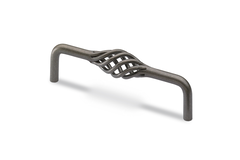 Poignée Malaca, entraxe de perçages 128, L 136 mm, H 40 mm, ø 12 mm, aspect étain