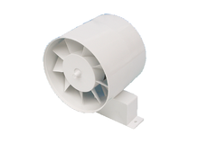 Buisventilator d.120 mm met tijdrelais