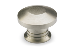 Knop Spalatum, H 23 mm, ø 30 mm, roestvrij staal geborsteld