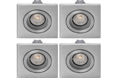 Tronix spot led alu set 4x 5W/230V 3000K 38° 395lm 
