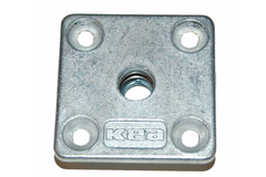 Plaque de Fixation carré pied de table kea M8 