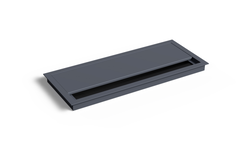 Kabeldoorvoer Exit titanium 100x240x13.5mm+deksel