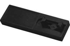 Support pour barre de penderie linear alu blanc  