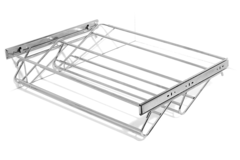 Porte-chaussures extensible 460-800mm chrome  