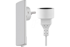 Evoline fiche extra plate+fiche femelle nl blanc  1,5m 250v 16a version nl