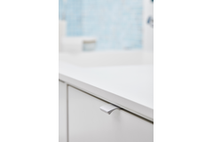 Poignée edge straight ea60 l100 alu blanc mat 
