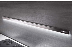 Wing barre crédence inox+led 1200x15x45+4 crochets 