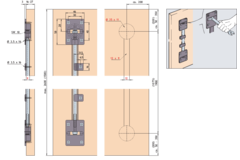 Set 2 redres. de porte l.1863mm 