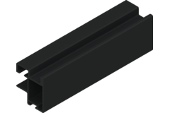 Profil vertical TR19-S85 2.6m alu noir  