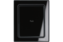 Evoline port push cuisine verre noir b-f 3 prises