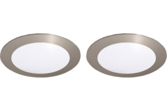 Hera set 2 x fr-68 Led 4w 24V 3000K look inox +transfo Led 15 