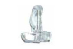 Schabdrager glas met klem 5mm glasklaar