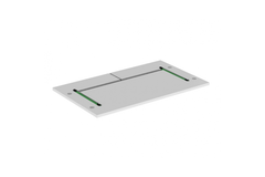 Veiligheidsplaat Diago 504, 448x350x12 mm, Voor kastbreedte 45,0cm, wit