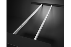 Pied u elements liaison (2pcs) chrome l=2270mm  