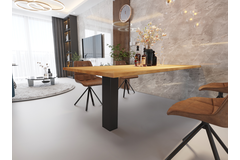 Pied big foot 150x150mm h.87 cm acier noir  