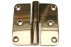 Paumelle inox look 80x80mm gauche  