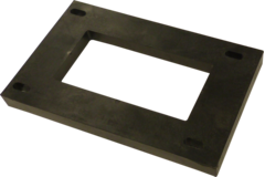 Adaptateur piètement de table 2cm noir 