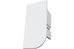 Embout droite modèle L blanc RAL 9016 