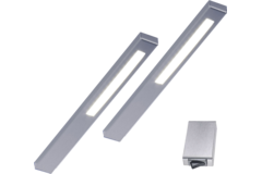 Slim led-Set 2 x 5.4w 12V 3500k inox 