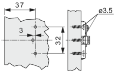 Stelplus clip 0mm z/eurov. vern.verstelb.