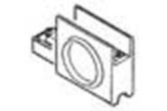 Poignee pr pr. glace coul. 8mm chr.60315  