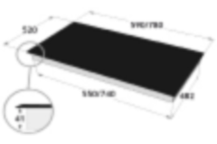 Novy inductie Comfort 90 cm 5 zones