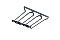 Porte-verres simple noir mat - 3 x 3 verres 