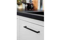 Poignée flat ea256 l270 zamac noir mat 