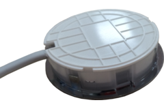 Solo ledspot d.58mm 2.4w 3000K 230V RVS-look+ 2 M + 2 meter kabel zonder stekker