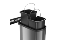 Hailo uno 18l antraciet /zwart