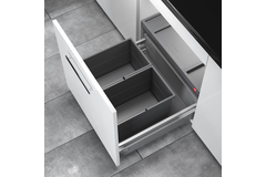 Hailo allegro c.60 cm h.220 mm 2x14l anthracite 