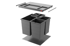 Hailo allegro c.60 cm h.350 mm mm 28+2x13l anthrac 