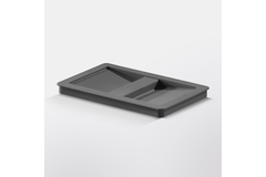 Hailo allegro couvercle pour 6,5l seau anthracite 