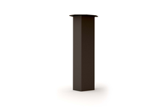 Pied big foot 150x150mm h.87 cm acier noir  