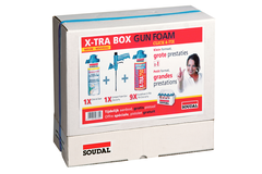 Set soudafoam x-tra 750 gun kit  9 x 500ml+1x nettoyeur+1x pistole