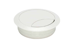 Passe-cable 2part.80mm blanc  