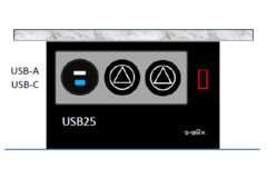 S-box chameleon nl-d-l (2 prises +usb a/c 25 w)  