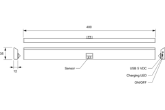Smart Linear avec capteur rechargeable