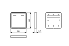 Mec Driver support blanc pour 2 télécommandes 