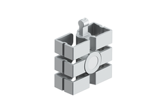  Aimant pour chaîne de câbles Slim, argent