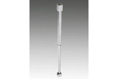 Uitschuifbare stabilisatiestang plafond/glas, voor 10/12 mm glas, L304/554, chroom