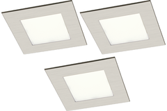 LD8004 ledset enc.3x3W 4000K alu look +convert.dimmable+cable 2000mm