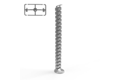 Flexit re conduit pour cables 1285mm gris  