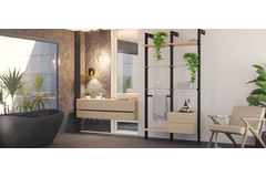 Stuctura profilé fixation plafond 2744 mm noir alu 