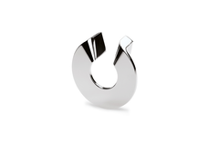 Poignée Tolfo, entraxe de perçages 32, L 76 mm, B 76 mm, H 26 mm, chromé brillant