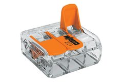 Wago lasklem met hendel 3x max 4mm² (50st) verpakking 50 stuks