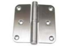 Paumelle 80 x 80mm inox sat.dr arrondi  