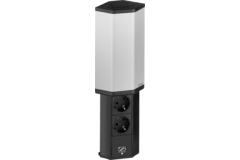 Evoline v-port inox nl-d-l - 2 prises + chargeur u sb 