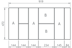 Fit bestekinzet V2 105 zwart